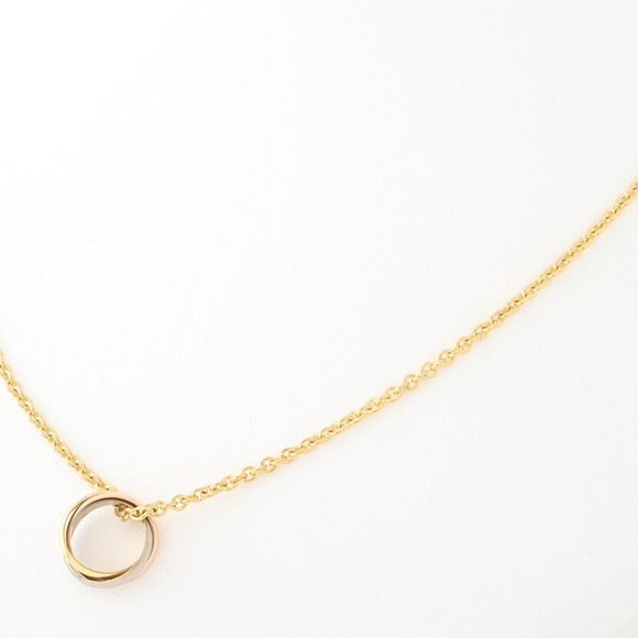 Cartier Baby Trinity 750 (K18YG/WG/PG) Necklace 42.5cm - Picture 2 of 6
